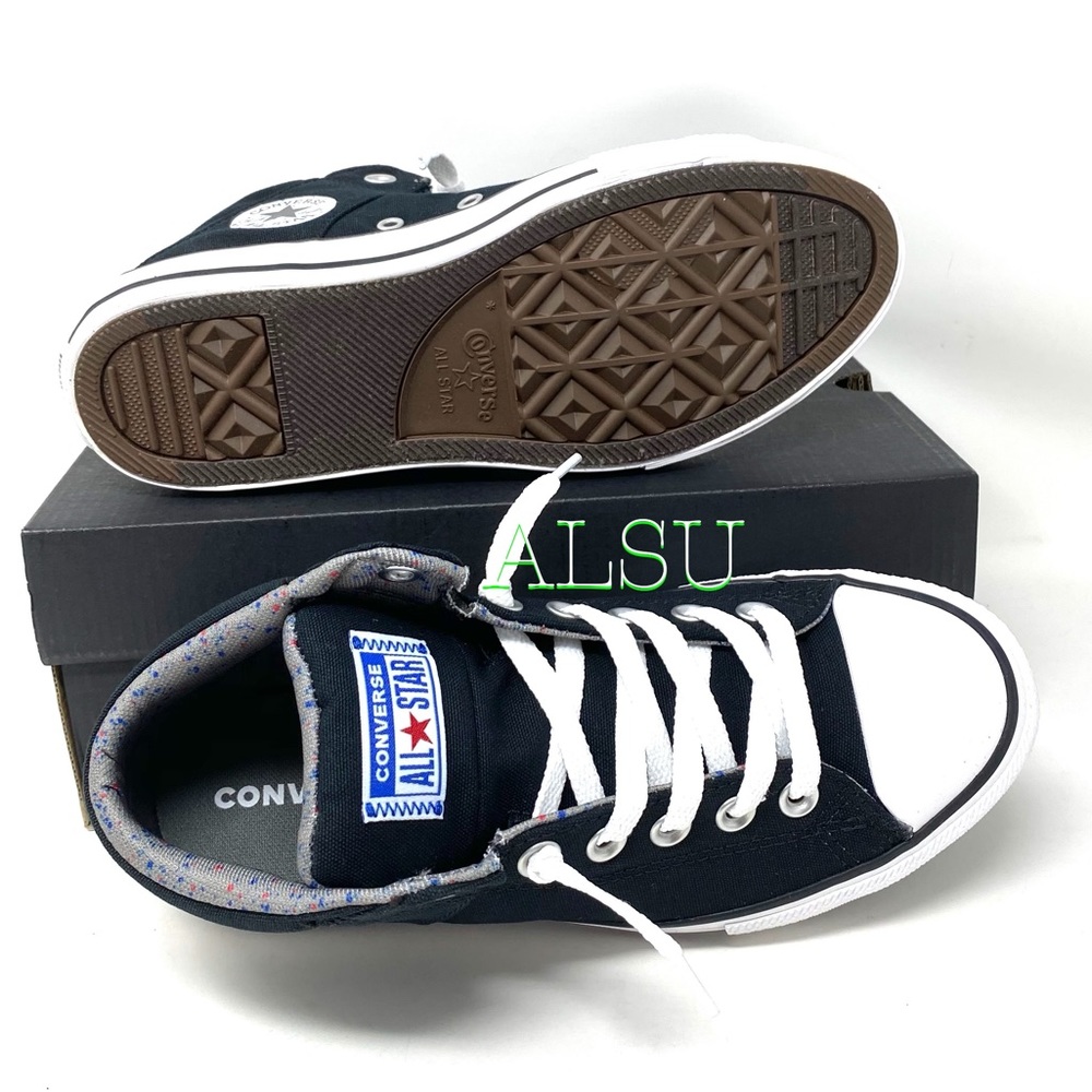Converse Ctas Axel Mid Canvas Black y/Women’s - Picture 2 of 10